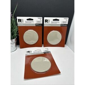 Reliabilt Door Knob Wall Guard 3-1/4" Diameter Almond Finish Lot of 3 5426543